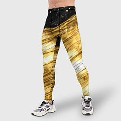 Тайтсы мужские Золотой текстурный фон, цвет: 3D-принт — фото 2