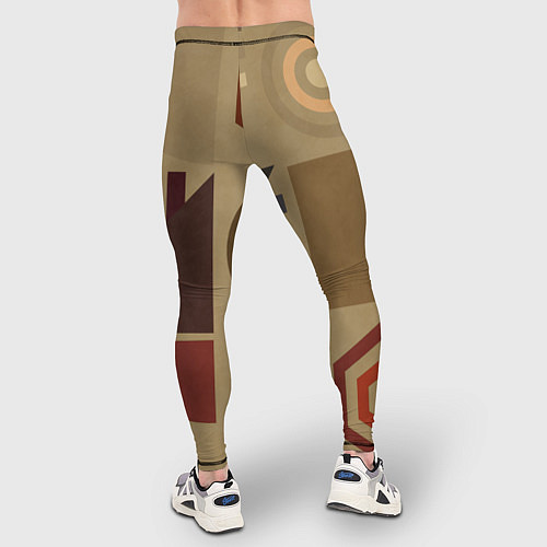 Мужские тайтсы Геометрические фигуры 2025 / 3D-принт – фото 4