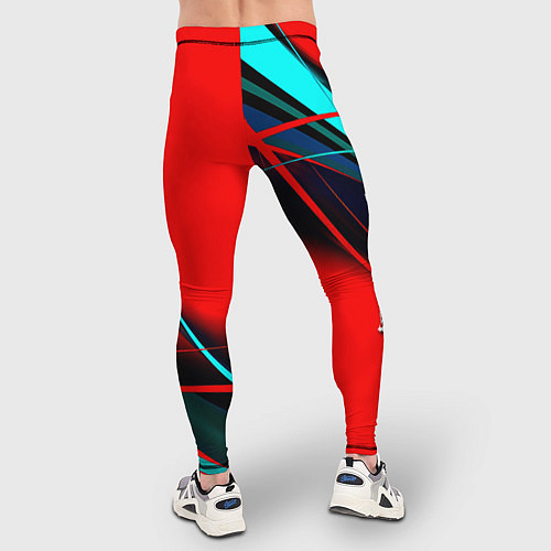 Мужские тайтсы Rainbow six геометрия полосы / 3D-принт – фото 4