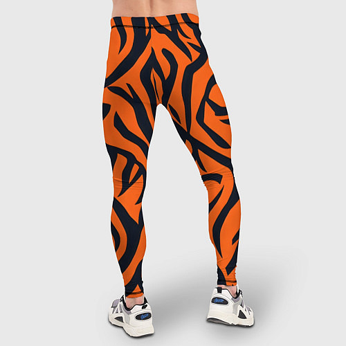 Мужские тайтсы Расцветка тигра / 3D-принт – фото 4