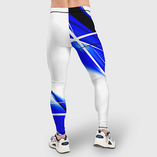 Мужские тайтсы Monster energy линии абстракции / 3D-принт – фото 4