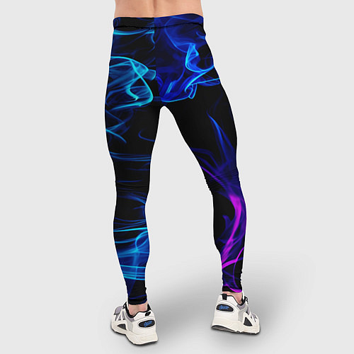 Мужские тайтсы Color blue pink / 3D-принт – фото 4