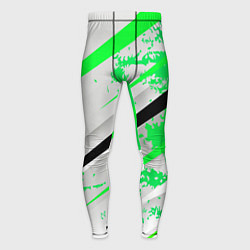 Мужские тайтсы Color white light green
