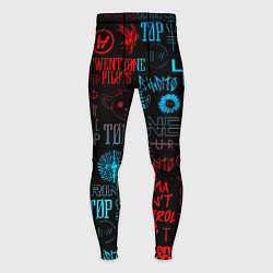 Мужские тайтсы Twenty one pilots rock pattern