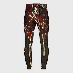 Тайтсы мужские Стекающий мед - текстура, цвет: 3D-принт