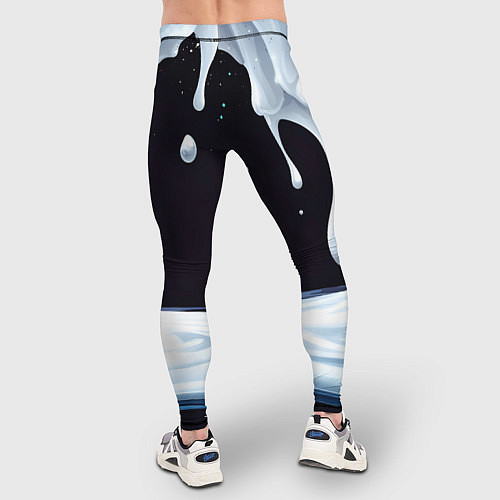 Мужские тайтсы Молочная текстура / 3D-принт – фото 4