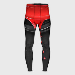 Тайтсы мужские Красная и черная краска текстура, цвет: 3D-принт