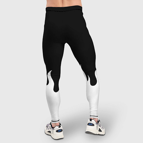 Мужские тайтсы Monster energy red logo / 3D-принт – фото 4