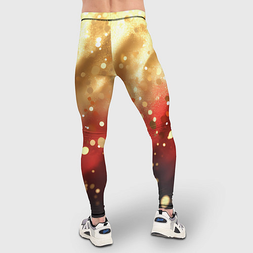 Мужские тайтсы Волнистая текстура с блестками / 3D-принт – фото 4