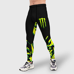 Тайтсы мужские Monster energy кислотная геометрия, цвет: 3D-принт — фото 2
