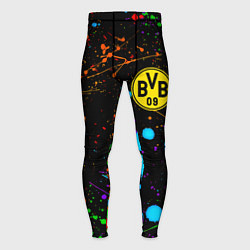 Тайтсы мужские Borussia neon splash, цвет: 3D-принт