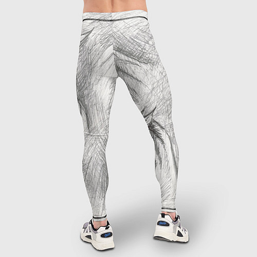 Мужские тайтсы Черепа лошадей - эскиз / 3D-принт – фото 4