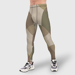 Тайтсы мужские Цветной графический паттерн мозаика, цвет: 3D-принт — фото 2