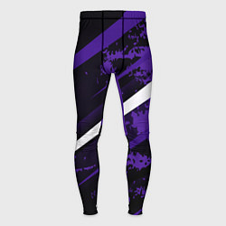 Мужские тайтсы Color black purple line