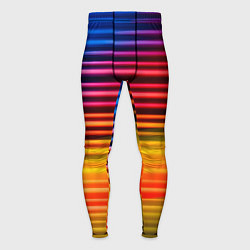 Мужские тайтсы Полосатый градиент
