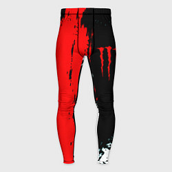 Тайтсы мужские Monster energy краски спорт, цвет: 3D-принт