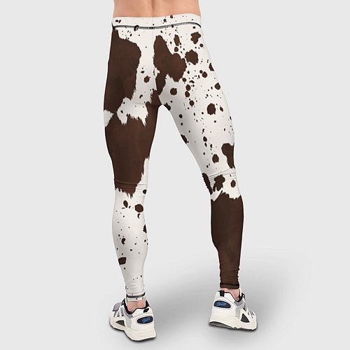 Мужские тайтсы Коровий принт / 3D-принт – фото 4