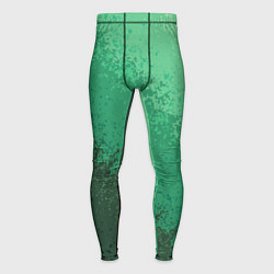 Тайтсы мужские Градиент текстурный зелёный, цвет: 3D-принт