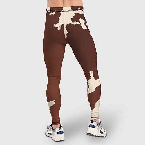 Мужские тайтсы Коровий узор / 3D-принт – фото 4