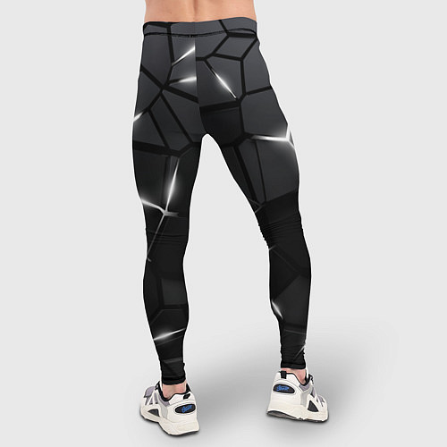 Мужские тайтсы Броня с белым свечением / 3D-принт – фото 4