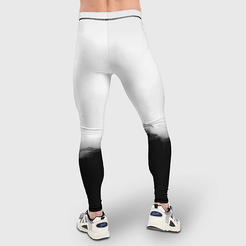 Мужские тайтсы Monster energy splash smoke / 3D-принт – фото 4