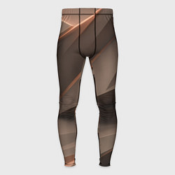 Тайтсы мужские Кофейная объемная текстура, цвет: 3D-принт