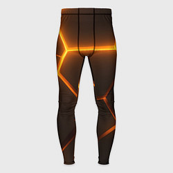 Мужские тайтсы Оранжевое свечение текстура