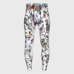 Тайтсы мужские Земли Башни - Герои 3, цвет: 3D-принт