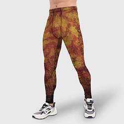 Тайтсы мужские Абстракция - desert camouflage, цвет: 3D-принт — фото 2