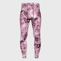 Тайтсы мужские Розовые лабубы паттерн, цвет: 3D-принт