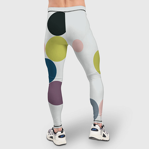 Мужские тайтсы Кластер чил - абстракция / 3D-принт – фото 4