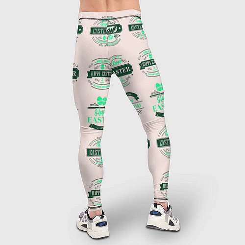 Мужские тайтсы Easter turquoise / 3D-принт – фото 4