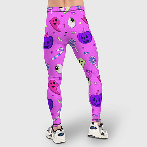 Мужские тайтсы Halloween pink / 3D-принт – фото 4