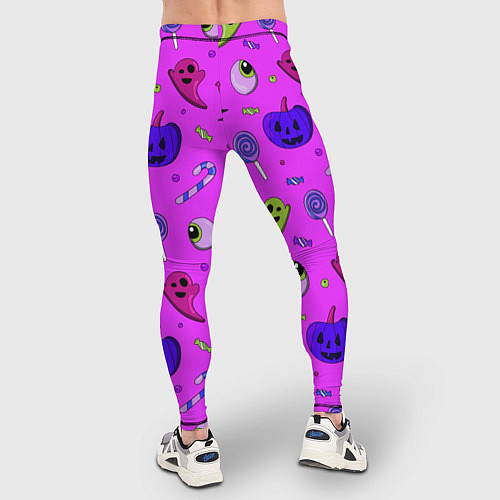 Мужские тайтсы Halloween pink / 3D-принт – фото 4