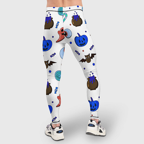 Мужские тайтсы Halloween white / 3D-принт – фото 4