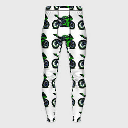 Мужские тайтсы Motorbike green