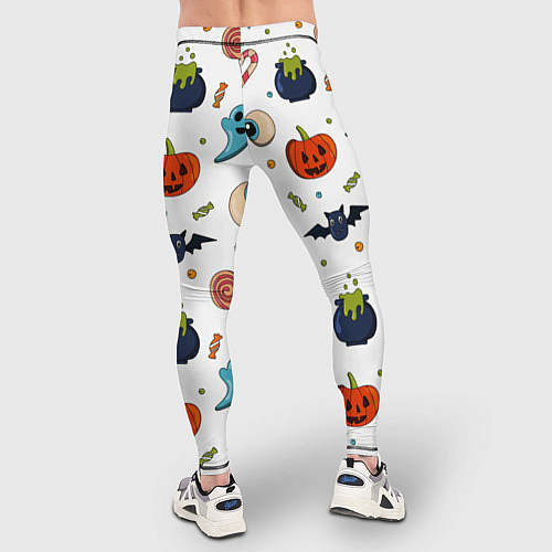 Мужские тайтсы Halloween pumpkin show / 3D-принт – фото 4