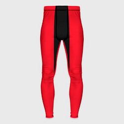 Мужские тайтсы Color black red line