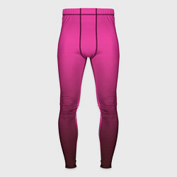 Тайтсы мужские Малиновый градиент комбинированный узор, цвет: 3D-принт