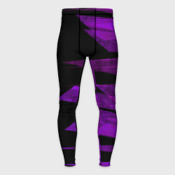 Мужские тайтсы Color purple black stripes