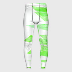 Мужские тайтсы Color white light green stripes