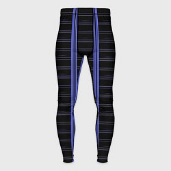 Тайтсы мужские Color black cage purple stripes, цвет: 3D-принт
