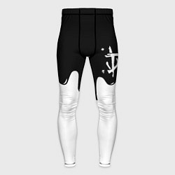 Тайтсы мужские Doom logo жидкие краски, цвет: 3D-принт