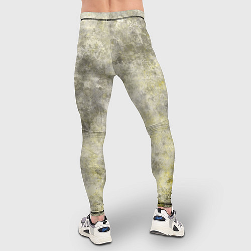 Мужские тайтсы Абстракция - yellow acidic liquid / 3D-принт – фото 4