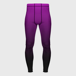 Тайтсы мужские Purple gradient, цвет: 3D-принт