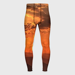 Тайтсы мужские Закат на перевале актопрак, цвет: 3D-принт