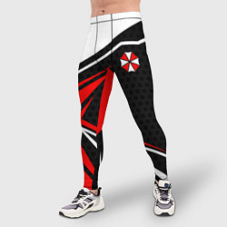 Тайтсы мужские Umbrella - red uniform, цвет: 3D-принт — фото 2