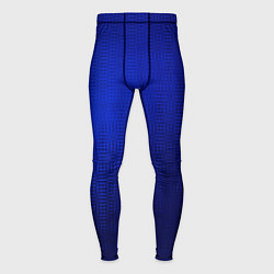 Тайтсы мужские Синий с затемнением текстура, цвет: 3D-принт