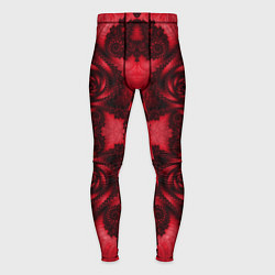 Тайтсы мужские Бесконечное кружево, цвет: 3D-принт