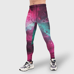 Тайтсы мужские Космическая абстракция с геометрическими фигурами, цвет: 3D-принт — фото 2